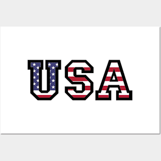 USA American Flag Posters and Art